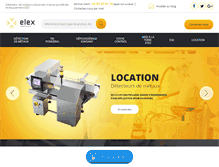 Tablet Screenshot of elex-industrie.com
